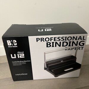 BNC U12 21-Hole Binding Machine 450 Page Binding Capacity and 12 Page NEW
